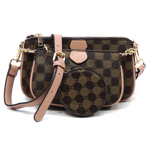 Monogram 3-IN-1 Crossbody FASHION WORLD