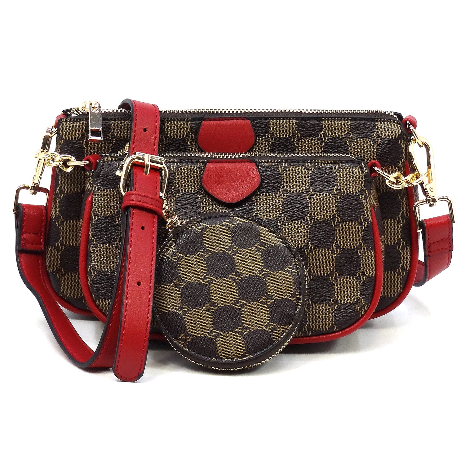 Monogram 3-IN-1 Crossbody FASHION WORLD